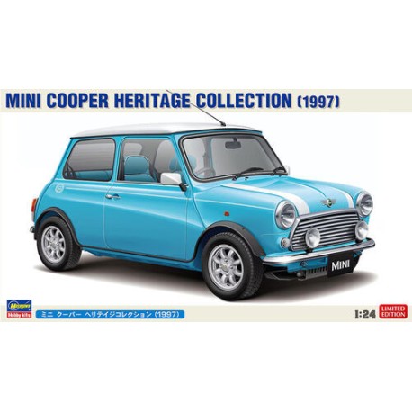Mini Cooper Heritage Collection - 1997. Escala 1:24. Marca Hasegawa. Ref: 20721.