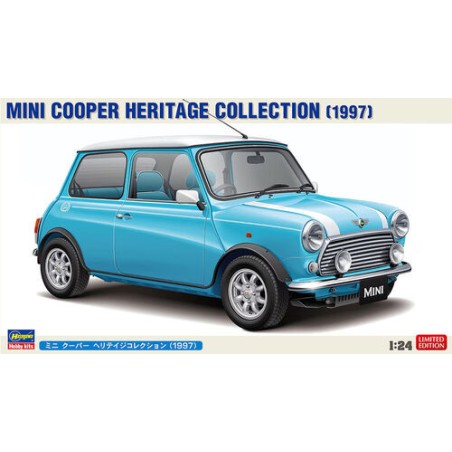 Mini Cooper Heritage Collection - 1997. Escala 1:24. Marca Hasegawa. Ref: 20721.