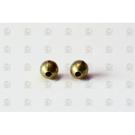 Vertellos de Latón con agujero, " galleta ". 20uds. Marca Amati. Ref: 4382/02, 438202.