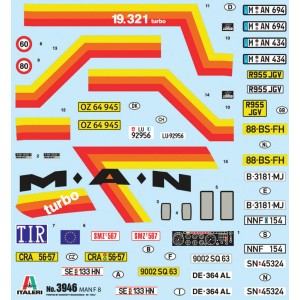 MAN F8 19.321. Escala 1:24. Marca Italeri. Ref: 3946. 2