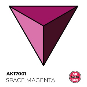 SPACE MAGENTA – QUICK GEN COLOR. Bote de 18 ml. Marca AK Interactive. Ref: AK17001.