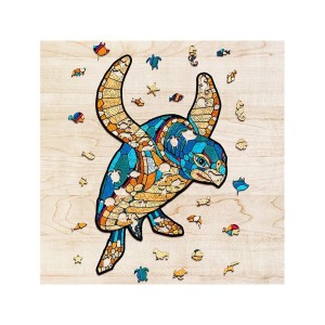Puzzle TORTUGA (M) con 150 piezas, madera contrachapada.Marca Ewa. Ref: 00235. 2