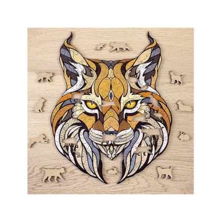 Puzzle  LINCE ( L ), 580pz, madera contrachapada. Marca Ewa. Ref: 0177.