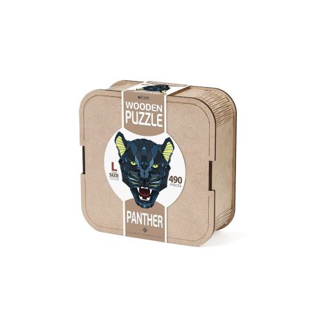 Puzzle  PANTERA ( L ), 490pz, madera contrachapada. Marca Ewa. Ref: 0178.