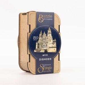 Puzzle CATEDRAL SANTIAGO DE COMPOSTELA con 150 pzs, madera contrachapada.Marca Ewa. Ref: 0000441.