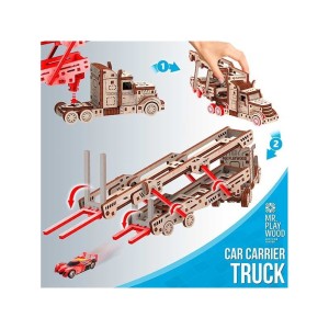 TRAILER PORTACOCHES con 134pz, madera contrachapada. Marca Mr.playwood. Ref: 10106. 2