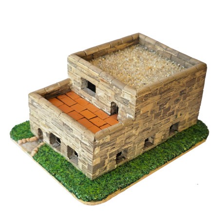 Cuit serie MINI Casita mediterránea. Medidas 130x95x60 mm. Marca Cuit. Ref: 453251.