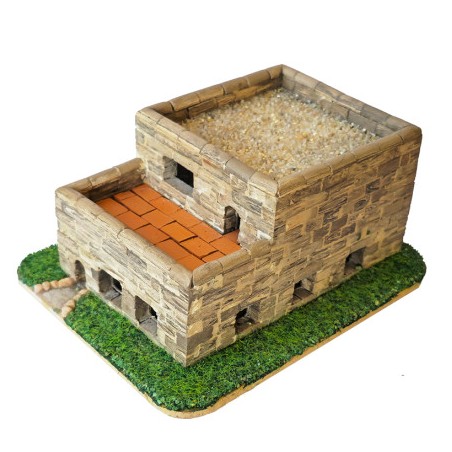 Cuit serie MINI Casita mediterránea. Medidas 130x95x60 mm. Marca Cuit. Ref: 453251.