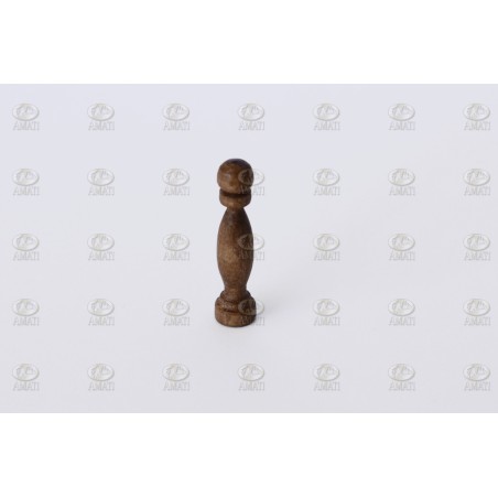 Columnas madera nogal 17 mm. 10 unidades. Marca Amati. Ref: 403517, 4035/17.