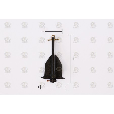 Ancla Danforth, 60mm. 1 ud. Marca Amati. Ref: 402660, 4026/60.