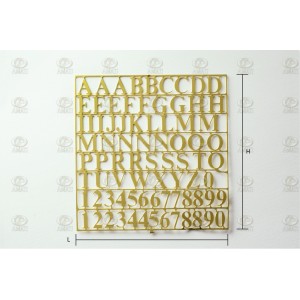 Ornamento de letras y números. 1 ud. Marca Amati. Ref: 5650/02, 565002. 2