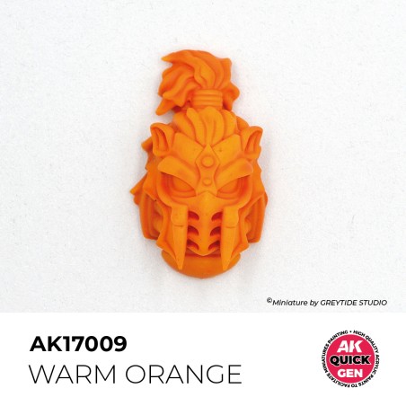 WARM ORANGE – QUICK GEN COLOR. Bote de 18 ml. Marca AK Interactive. Ref: AK17009.