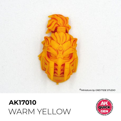 WARM YELLOW – QUICK GEN COLOR. Bote de 18 ml. Marca AK Interactive. Ref: AK17010.