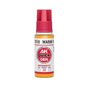 WARM YELLOW – QUICK GEN COLOR. Bote de 18 ml. Marca AK Interactive. Ref: AK17010. 2