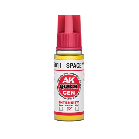 SPACE  YELLOW – QUICK GEN COLOR. Bote de 18 ml. Marca AK Interactive. Ref: AK17011.