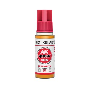 SOLAR YELLOW – QUICK GEN COLOR. Bote de 18 ml. Marca AK Interactive. Ref: AK17012. 2