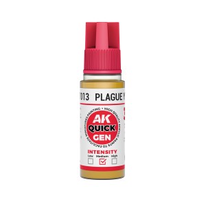 PLAGUE YELLOW – QUICK GEN COLOR. Bote de 18 ml. Marca AK Interactive. Ref: AK17013. 2
