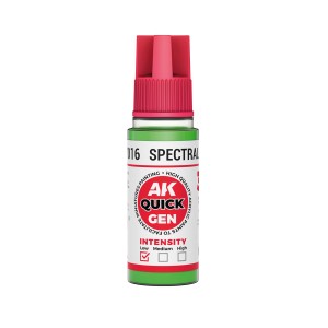 SPECTRAL GREEN – QUICK GEN COLOR. Bote de 18 ml. Marca AK Interactive. Ref: AK17016. 2