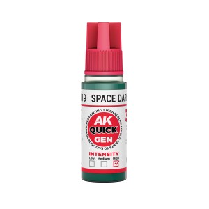 SPACE DARK GREEN – QUICK GEN COLOR. Bote de 18 ml. Marca AK Interactive. Ref: AK17019. 2