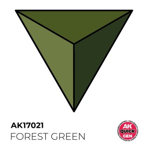 FOREST GREEN – QUICK GEN COLOR. Bote de 18 ml. Marca AK Interactive. Ref: AK17021.