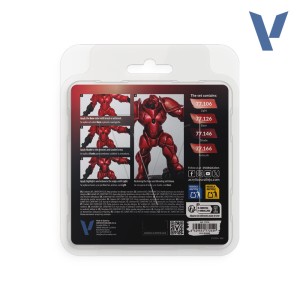 TRUE METALLIC METAL, RUBY RED METAL PAINT SET, 4 Colores. Marca Vallejo. Ref: 77254, 77.254. 2