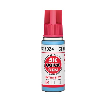 ICE BLUE – QUICK GEN COLOR. Bote de 18 ml. Marca AK Interactive. Ref: AK17024.