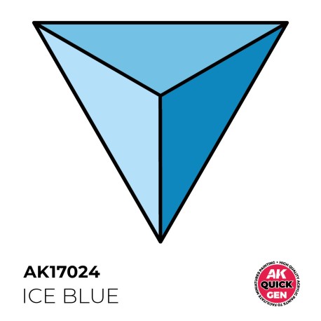 ICE BLUE – QUICK GEN COLOR. Bote de 18 ml. Marca AK Interactive. Ref: AK17024.
