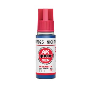 NIGHT BLUE – QUICK GEN COLOR. Bote de 18 ml. Marca AK Interactive. Ref: AK17025. 2