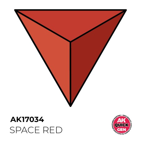 SPACE RED – QUICK GEN COLOR. Bote de 18 ml. Marca AK Interactive. Ref: AK17034.