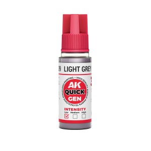 LIGHT GREY SHADOW – QUICK GEN COLOR. Bote de 18 ml. Marca AK Interactive. Ref: AK17039. 2