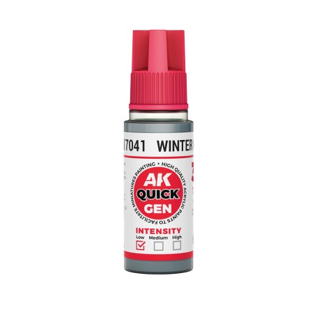 WINTER GREY – QUICK GEN COLOR. Bote de 18 ml. Marca AK Interactive. Ref: AK17041.