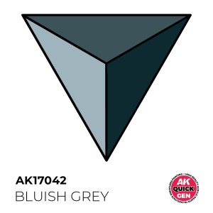 BLUISH GREY – QUICK GEN COLOR. Bote de 18 ml. Marca AK Interactive. Ref: AK17042.