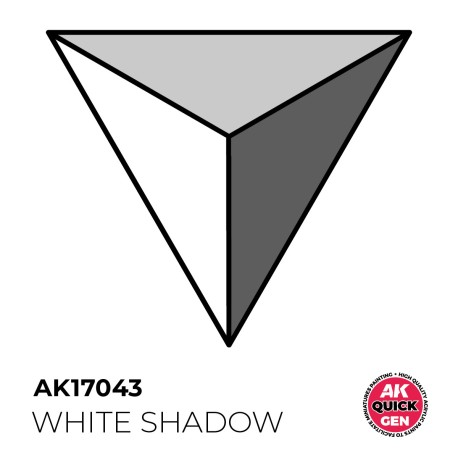 WHITE SHADOW – QUICK GEN COLOR. Bote de 18 ml. Marca AK Interactive. Ref: AK17043.