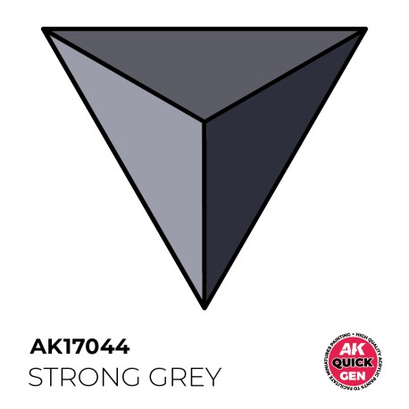 STRONG GREY – QUICK GEN COLOR. Bote de 18 ml. Marca AK Interactive. Ref: AK17044.
