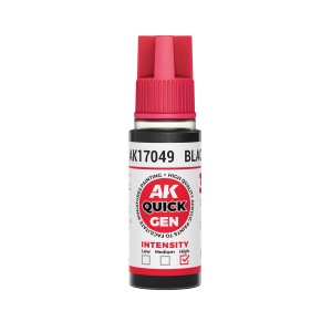 BLACK – QUICK GEN COLOR. Bote de 18 ml. Marca AK Interactive. Ref: AK17049. 2
