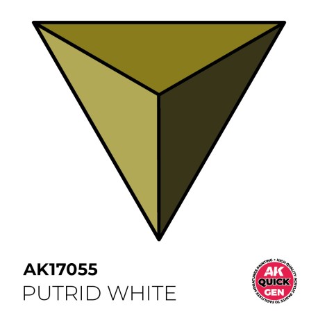 PUTRID WHITE – QUICK GEN COLOR. Bote de 18 ml. Marca AK Interactive. Ref: AK17055.