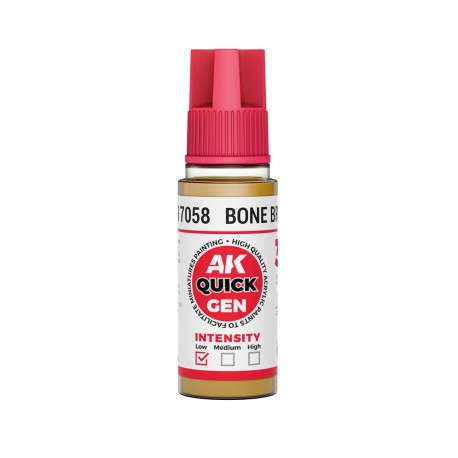 BONE BROWN – QUICK GEN COLOR. Bote de 18 ml. Marca AK Interactive. Ref: AK17058.