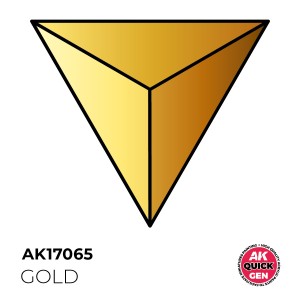 GOLD – QUICK GEN COLOR. Bote de 18 ml. Marca AK Interactive. Ref: AK17065.