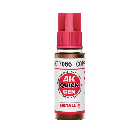 COPPER – QUICK GEN COLOR. Bote de 18 ml. Marca AK Interactive. Ref: AK17066.