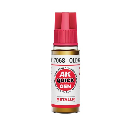 OLD GOLD – QUICK GEN COLOR. Bote de 18 ml. Marca AK Interactive. Ref: AK17068.