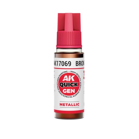 BRONZE  – QUICK GEN COLOR. Bote de 18 ml. Marca AK Interactive. Ref: AK17069.