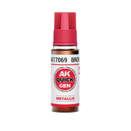 BRONZE  – QUICK GEN COLOR. Bote de 18 ml. Marca AK Interactive. Ref: AK17069.