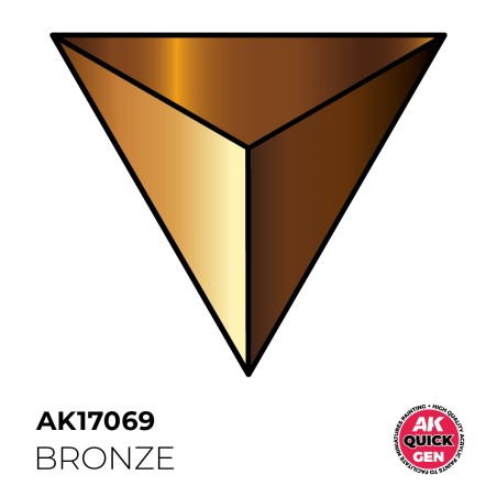 BRONZE  – QUICK GEN COLOR. Bote de 18 ml. Marca AK Interactive. Ref: AK17069.
