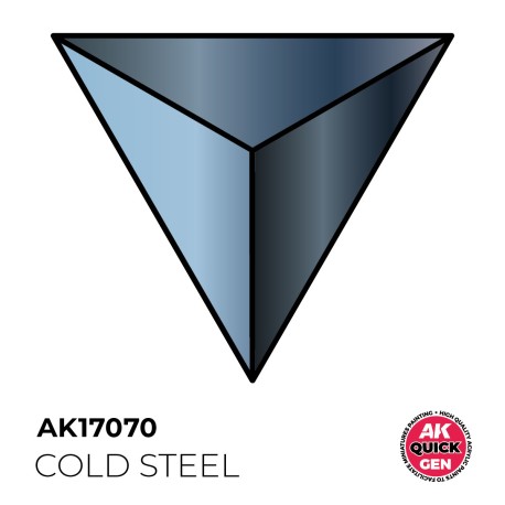COLD STEEL – QUICK GEN COLOR. Bote de 18 ml. Marca AK Interactive. Ref: AK17070.