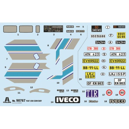 IVECO 190.38 CowBoy. Escala 1:24. Marca Italeri. Ref: 0767.