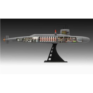 S.S.B. Abraham Lincoln with interior. Escala: 1:253. Marca: Revell. Ref: 05185. 2