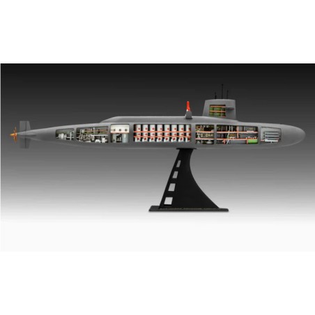 S.S.B. Abraham Lincoln with interior. Escala: 1:253. Marca: Revell. Ref: 05185.