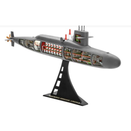 S.S.B. Abraham Lincoln with interior. Escala: 1:253. Marca: Revell. Ref: 05185.
