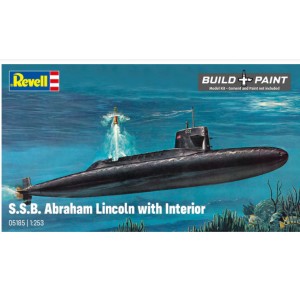 S.S.B. Abraham Lincoln with interior. Escala: 1:253. Marca: Revell. Ref: 05185.