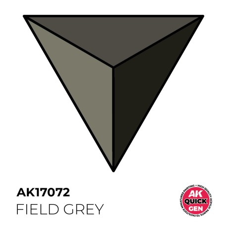 FIELD GREY – QUICK GEN COLOR. Bote de 18 ml. Marca AK Interactive. Ref: AK17072.